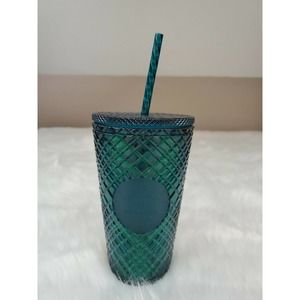 Starbucks Holiday Christmas Jeweled Cold Tumbler Green 16oz Grande New